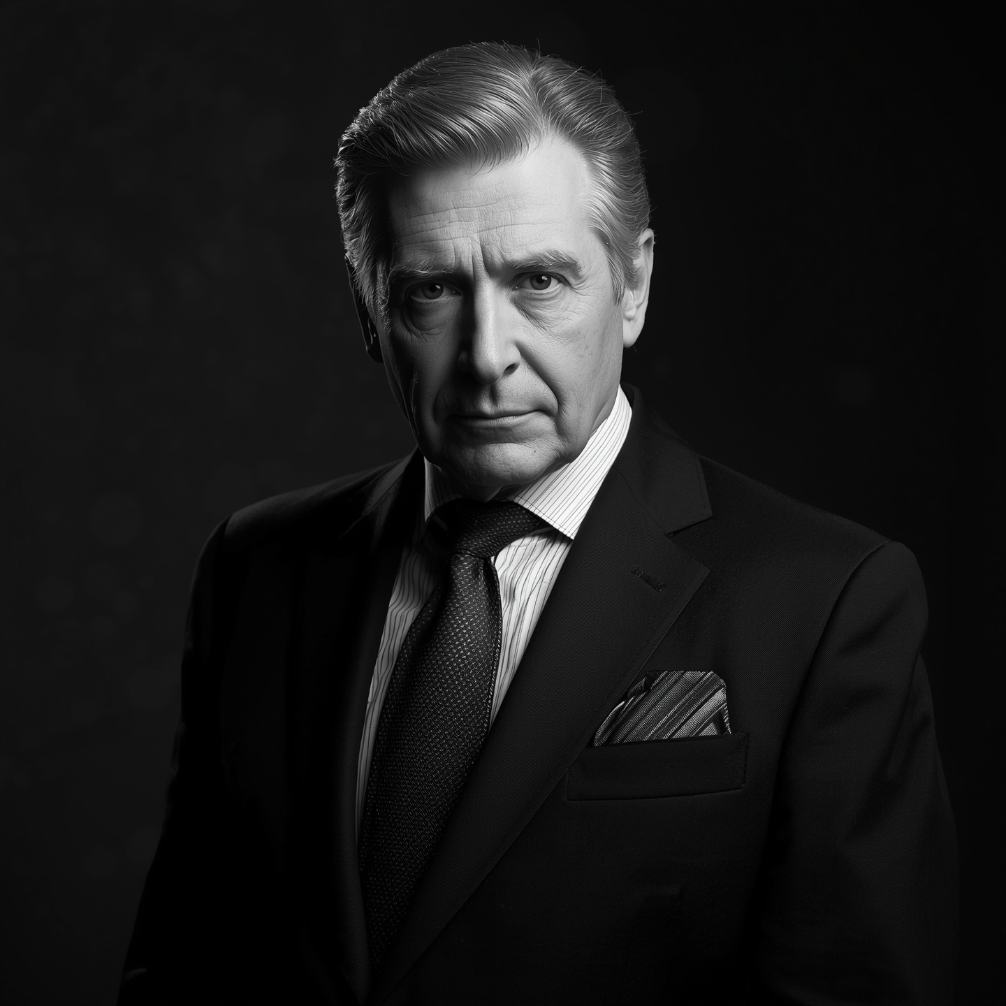 Lucid_Origin_Blackandwhite_portrait_of_a_senior_executive_male_3